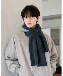 ASTLAY（アストレイ）の「Cash Blend Reversible Scarf (Chacoal / M.Cloud)（マフラー）」
