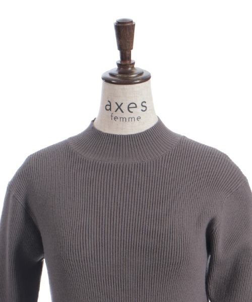 axes femme(アクシーズファム)の「バイカラーニットプルオーバー(ニット/セーター・レディース・キャメル/ブラック/グレー・FREE)」の19枚目の写真