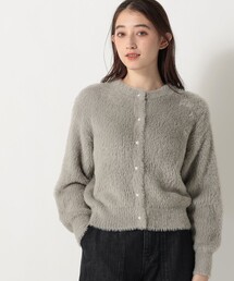 Afternoon Tea | フェザーニットクルーネックカーディガン(カーディガン/ボレロ)