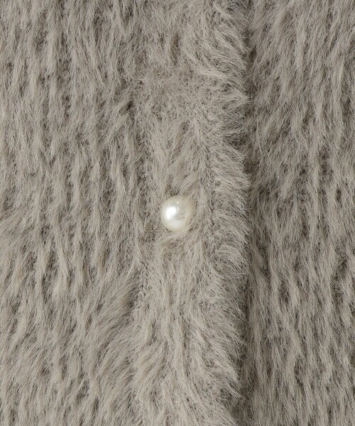 Afternoon Tea（アフタヌーンティー）の「フェザーニットクルーネックカーディガン（カーディガン/ボレロ・レディース・ブラウン/グレー・MEDIUM）」の7枚目の写真