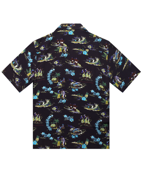 THESHIRTHOUSE（ザシャツハウス）の「ハワイアンシャツ アロハランド-ブラック（シャツ/ブラウス・メンズ・ブラック・1/2/3）」の2枚目の写真