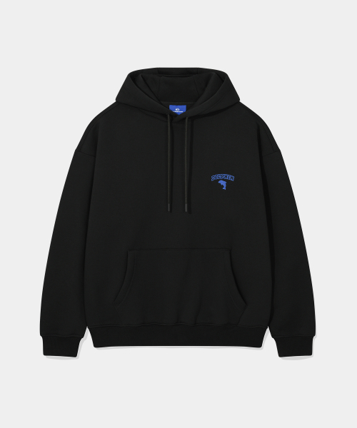 DOLPHIN WAVE APPAREL(ドルフィンウェーブアパレル)の「ドルフィンチェーン刺繍裏起毛フードブラック(パーカー・メンズ・その他・MEDIUM/LARGE/X-LARGE)」の2枚目の写真