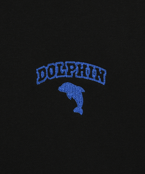 DOLPHIN WAVE APPAREL(ドルフィンウェーブアパレル)の「ドルフィンチェーン刺繍裏起毛フードブラック(パーカー・メンズ・その他・MEDIUM/LARGE/X-LARGE)」の5枚目の写真