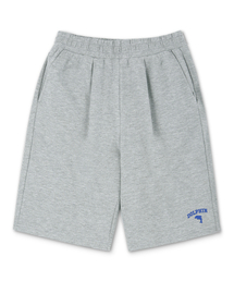 DOLPHIN WAVE APPAREL（ドルフィンウェーブアパレル）の「Dolphin Arch Logo Silicone Print One-Tuck Sweat Shorts in Melange Gray（その他パンツ）」