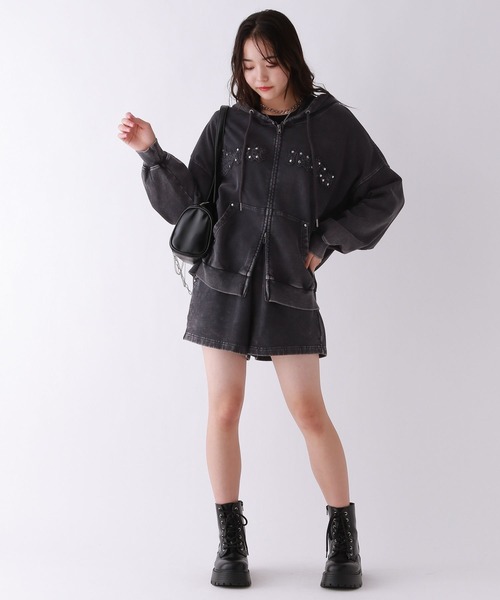 repipi armario（レピピ アルマリオ）の「Acidスウェットショートパンツ（スウェットパンツ・キッズ・グレー/ブラック系その他/ピンク系その他・LARGE/MEDIUM/SMALL）」の5枚目の写真