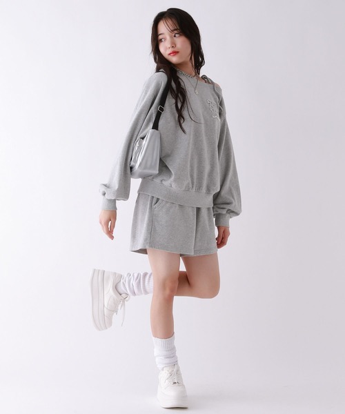 repipi armario（レピピ アルマリオ）の「Acidスウェットショートパンツ（スウェットパンツ・キッズ・グレー/ブラック系その他/ピンク系その他・LARGE/MEDIUM/SMALL）」の9枚目の写真