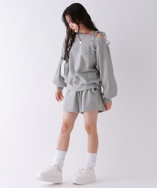 repipi armario（レピピ アルマリオ）の「Acidスウェットショートパンツ（スウェットパンツ・キッズ・グレー/ブラック系その他/ピンク系その他・LARGE/MEDIUM/SMALL）」の10枚目の写真