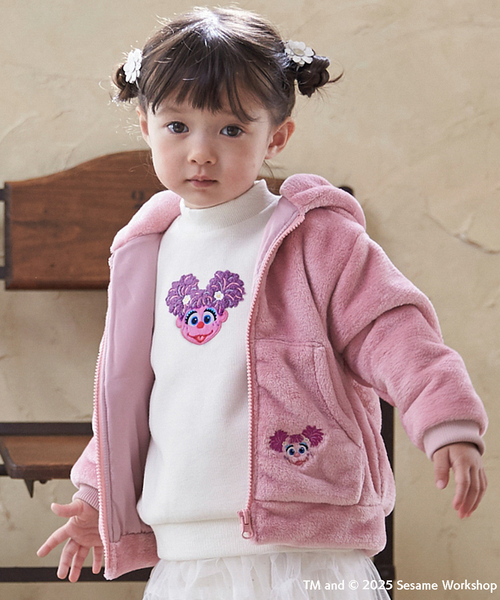 petit main（プティマイン）の「【SESAME STREET】もこもこパーカー（パーカー・キッズ・レッド/ブルー/ピンク・80ｃｍ/90cm/130cm/120cm/100cm/110cm）」の6枚目の写真