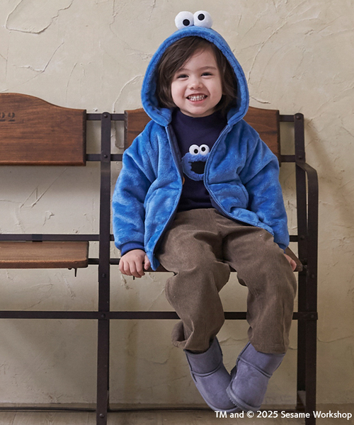 petit main（プティマイン）の「【SESAME STREET】もこもこパーカー（パーカー・キッズ・レッド/ブルー/ピンク・80ｃｍ/90cm/130cm/120cm/100cm/110cm）」の12枚目の写真