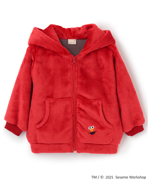 petit main（プティマイン）の「【SESAME STREET】もこもこパーカー（パーカー・キッズ・レッド/ブルー/ピンク・80ｃｍ/90cm/130cm/120cm/100cm/110cm）」の15枚目の写真