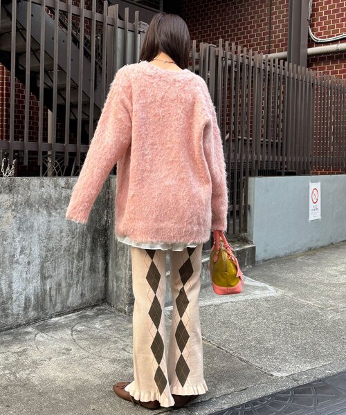 CIAOPANIC(チャオパニック)の「アーガイルニットフリルパンツ(その他パンツ・レディース・ブラウン/グレー/ベージュ・ONE SIZE)」の15枚目の写真