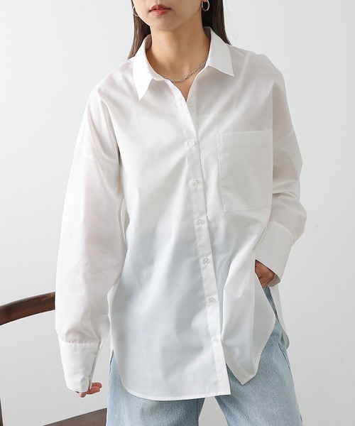 COLONY 2139（コロニートゥーワンスリーナイン）の「ボリュームビッグシャツ（シャツ/ブラウス・レディース・オフホワイト/ブルー/サックスブルー/ピンク・FREE）」の2枚目の写真