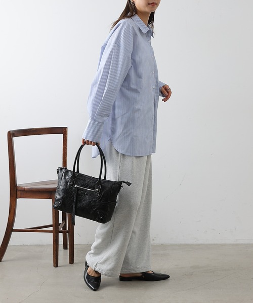 COLONY 2139（コロニートゥーワンスリーナイン）の「ボリュームビッグシャツ（シャツ/ブラウス・レディース・オフホワイト/ブルー/サックスブルー/ピンク・FREE）」の9枚目の写真