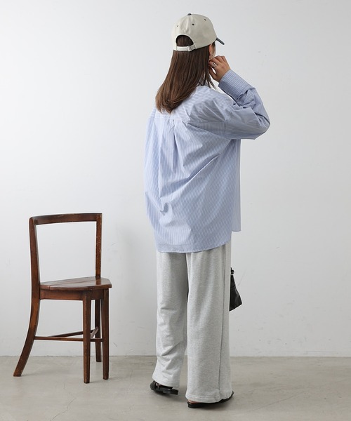 COLONY 2139（コロニートゥーワンスリーナイン）の「ボリュームビッグシャツ（シャツ/ブラウス・レディース・オフホワイト/ブルー/サックスブルー/ピンク・FREE）」の8枚目の写真