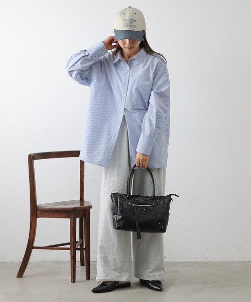 COLONY 2139（コロニートゥーワンスリーナイン）の「ボリュームビッグシャツ（シャツ/ブラウス・レディース・オフホワイト/ブルー/サックスブルー/ピンク・FREE）」の6枚目の写真