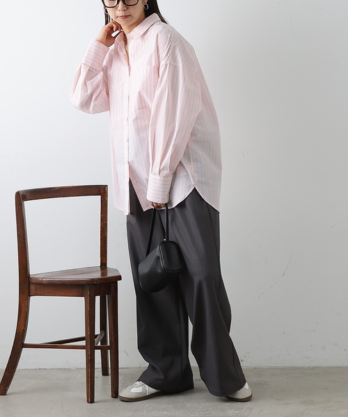 COLONY 2139（コロニートゥーワンスリーナイン）の「ボリュームビッグシャツ（シャツ/ブラウス・レディース・オフホワイト/ブルー/サックスブルー/ピンク・FREE）」の15枚目の写真