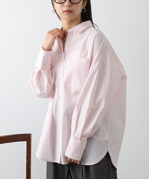 COLONY 2139（コロニートゥーワンスリーナイン）の「ボリュームビッグシャツ（シャツ/ブラウス・レディース・オフホワイト/ブルー/サックスブルー/ピンク・FREE）」の11枚目の写真