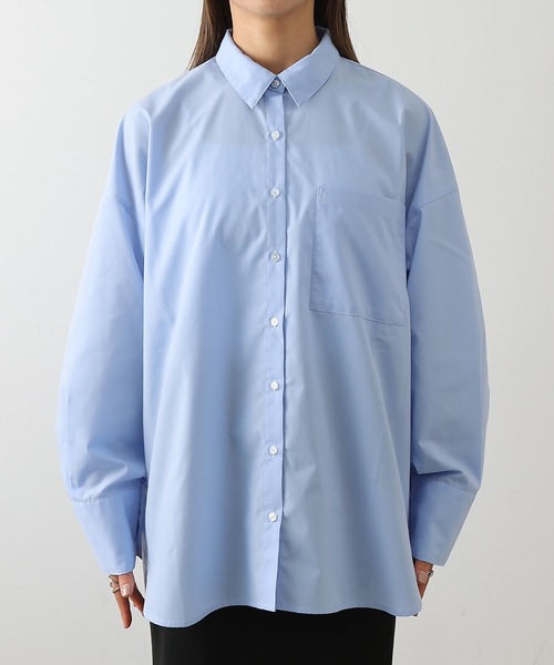 COLONY 2139（コロニートゥーワンスリーナイン）の「ボリュームビッグシャツ（シャツ/ブラウス・レディース・オフホワイト/ブルー/サックスブルー/ピンク・FREE）」の18枚目の写真