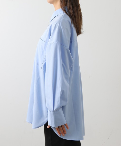 COLONY 2139（コロニートゥーワンスリーナイン）の「ボリュームビッグシャツ（シャツ/ブラウス・レディース・オフホワイト/ブルー/サックスブルー/ピンク・FREE）」の19枚目の写真