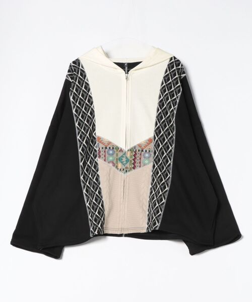 チャイハネ(チャイハネ)の「【チャイハネ】ファランナMEN'Sジップアップパーカー(パーカー・メンズ・ホワイト/ブラウン/ブラック・FREE)」の2枚目の写真