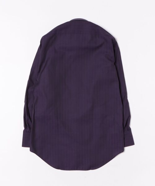 renoma HOMME（レノマオム）の「ワイシャツ メンズ イージーアイロン 綿混 ショート ボタンダウン 長袖 ビジネス ドレス NEWスタンダードフィット（ビジネスシャツ・メンズ・パープル・首回り45cm-裄丈86cm/首回り43cm-裄丈86cm/首回り43cm-裄丈82cm/首回り41cm-裄丈86cm/首回り39cm-裄丈84cm/首回り37cm-裄丈80cm/首回り41cm-裄丈82cm/首回り39cm-裄丈80cm）」の3枚目の写真