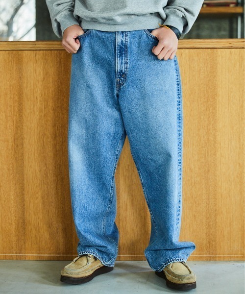 orSlow(オアスロウ)の「orSlow/オアスロウ SUPER DAD'S DENIM PANTS テーパード ウォッシャブル加工 デニムパンツ 2026年春夏(デニムパンツ・メンズ・ブルー・4/3/2)」の1枚目の写真
