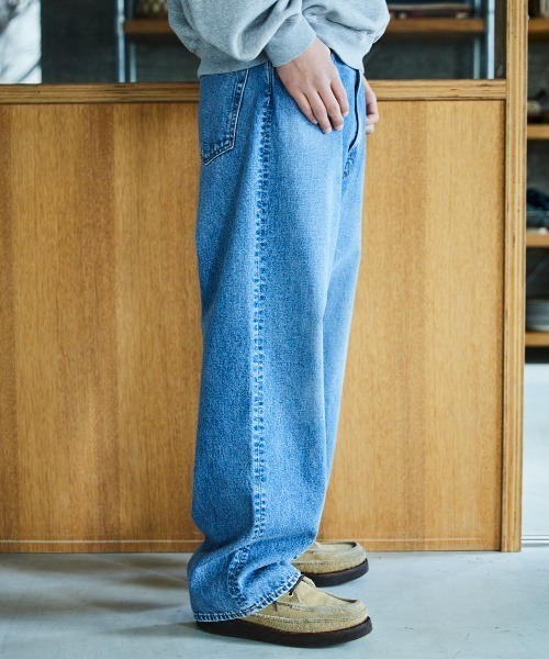 orSlow(オアスロウ)の「orSlow/オアスロウ SUPER DAD'S DENIM PANTS テーパード ウォッシャブル加工 デニムパンツ 2026年春夏(デニムパンツ・メンズ・ブルー・4/3/2)」の2枚目の写真