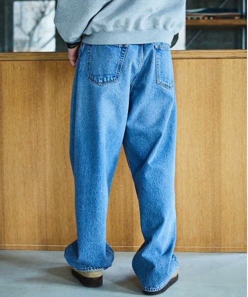 orSlow(オアスロウ)の「orSlow/オアスロウ SUPER DAD'S DENIM PANTS テーパード ウォッシャブル加工 デニムパンツ 2026年春夏(デニムパンツ・メンズ・ブルー・4/3/2)」の3枚目の写真
