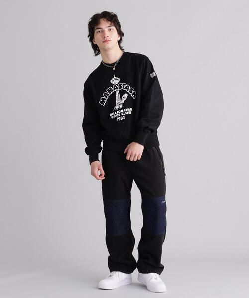 BILLIONAIRE BOYS CLUB(ビリオネア・ボーイズ・クラブ)の「MANASTASHxBILLIONAIRE BOYS CLUB/ビリオネア・ボーイズ・クラブ/BBC MANA SWEAT(スウェット・メンズ・グレー系その他3/ブラック・L/M/S/XL)」の3枚目の写真