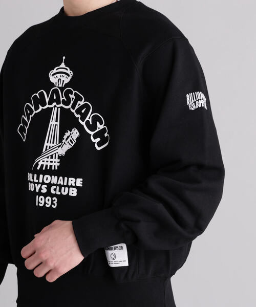 BILLIONAIRE BOYS CLUB(ビリオネア・ボーイズ・クラブ)の「MANASTASHxBILLIONAIRE BOYS CLUB/ビリオネア・ボーイズ・クラブ/BBC MANA SWEAT(スウェット・メンズ・グレー系その他3/ブラック・L/M/S/XL)」の8枚目の写真
