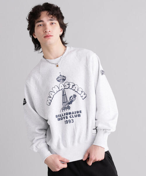 BILLIONAIRE BOYS CLUB(ビリオネア・ボーイズ・クラブ)の「MANASTASHxBILLIONAIRE BOYS CLUB/ビリオネア・ボーイズ・クラブ/BBC MANA SWEAT(スウェット・メンズ・グレー系その他3/ブラック・L/M/S/XL)」の10枚目の写真