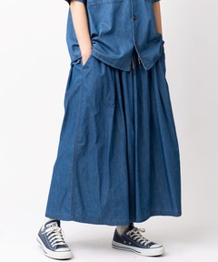 ライトデニムスカーチョ