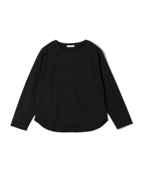 SHIPS（シップス）の「〈洗濯機可能〉オーガニックコットン ロング スリーブ TEE（Tシャツ/カットソー・レディース・オフホワイト/ブラック/ダークグレー・ONE SIZE）」の12枚目の写真