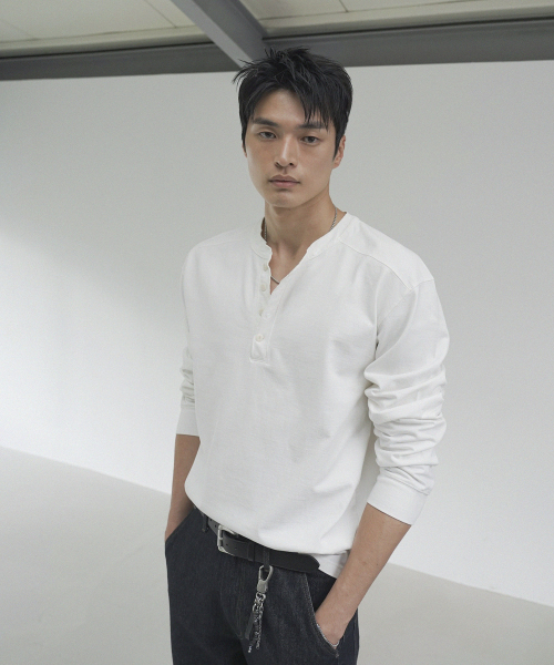 SIIIIDO(シド)の「ARMOR GOAT HENRYNECK LONGSLEEVE(WHITE)(Tシャツ/カットソー・メンズ・その他・2/1/3/4)」の6枚目の写真