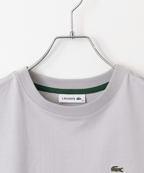 LACOSTE(ラコステ)の「【LACOSTE】ワンポイントロゴ フレンチスリーブTシャツ TF024-J-99(Tシャツ/カットソー・レディース・ライトグレー/ブラック/アイボリー・S/M)」の12枚目の写真