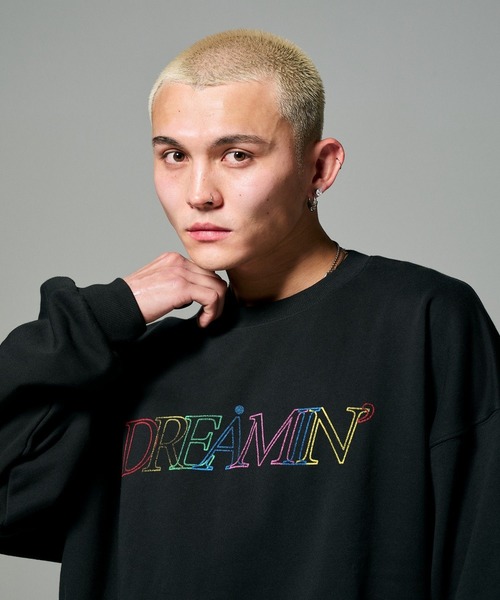 ALAND（エーランド）の「【UNISEX】ALAND／アソートプリントプルオーバー（ウラケ）（スウェット・レディース・グレー/ブラック/ネイビー・MEDIUM/LARGE）」の2枚目の写真