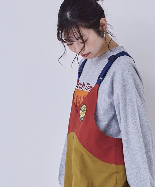 MARKEY'S（マーキーズ）の「キャンプサロペット/おとな（サロペット/オーバーオール・レディース・イエロー系その他/カーキ/グレー・160cm）」の5枚目の写真