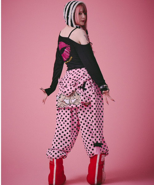 GALFY(ガルフィー)の「『GALFY/ガルフィー』SEXY LIPS Tee【Z】(Tシャツ/カットソー・レディース・ブラック/ピンク・FREE)」の3枚目の写真