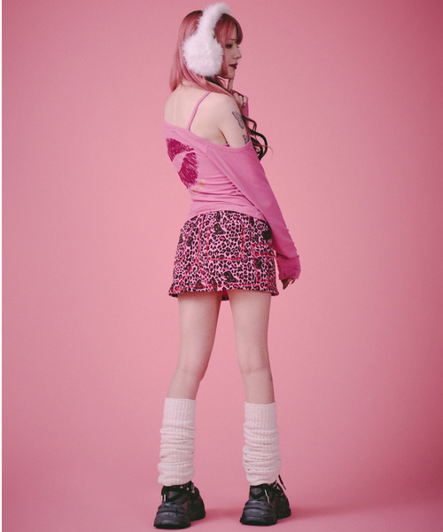 GALFY(ガルフィー)の「『GALFY/ガルフィー』SEXY LIPS Tee【Z】(Tシャツ/カットソー・レディース・ブラック/ピンク・FREE)」の4枚目の写真