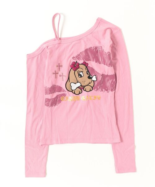 GALFY(ガルフィー)の「『GALFY/ガルフィー』SEXY LIPS Tee【Z】(Tシャツ/カットソー・レディース・ブラック/ピンク・FREE)」の7枚目の写真