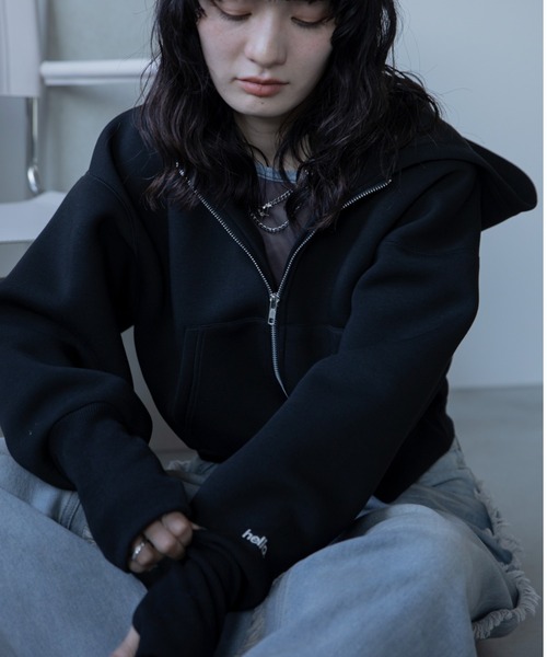 VACANCY（ヴァカンシー）の「ロゴ刺繍ダンボールZIPパーカー（パーカー・レディース・グレー/ブラック/ライトブルー/ネイビー・FREE）」の20枚目の写真