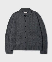 AMFEAST（アンフィースト）の「アイビーエッセンシャルケーブルカーディガンチャコール（カーディガン/ボレロ）」