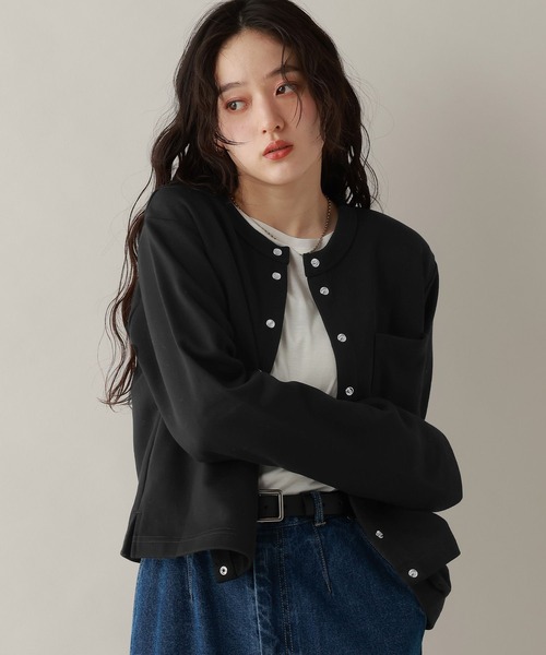 RAGEBLUE（レイジブルー）の「コンパクトクルーカーディガン（カーディガン/ボレロ・レディース・ブルー/ブラック/レッド・FREE）」の7枚目の写真