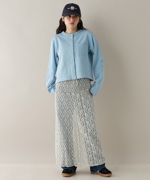 RAGEBLUE（レイジブルー）の「コンパクトクルーカーディガン（カーディガン/ボレロ・レディース・ブルー/ブラック/レッド・FREE）」の14枚目の写真