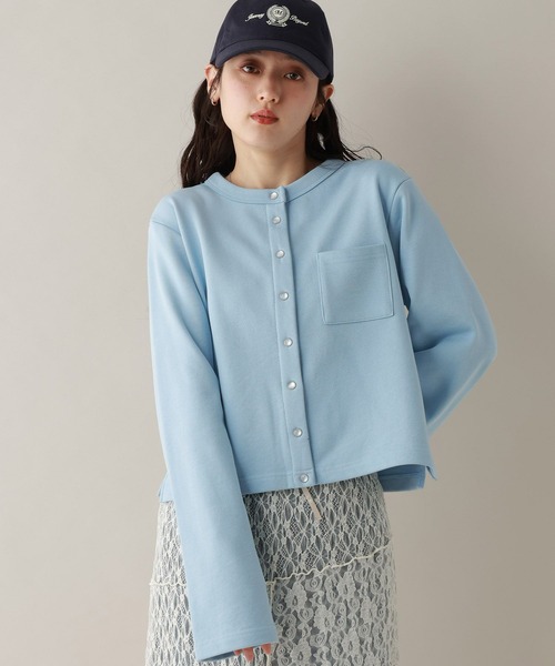 RAGEBLUE（レイジブルー）の「コンパクトクルーカーディガン（カーディガン/ボレロ・レディース・ブルー/ブラック/レッド・FREE）」の15枚目の写真