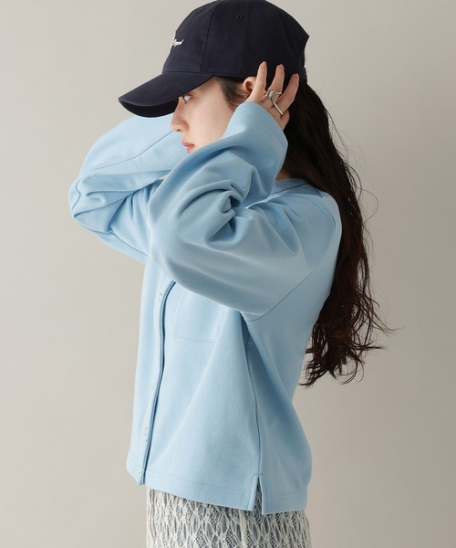 RAGEBLUE（レイジブルー）の「コンパクトクルーカーディガン（カーディガン/ボレロ・レディース・ブルー/ブラック/レッド・FREE）」の17枚目の写真