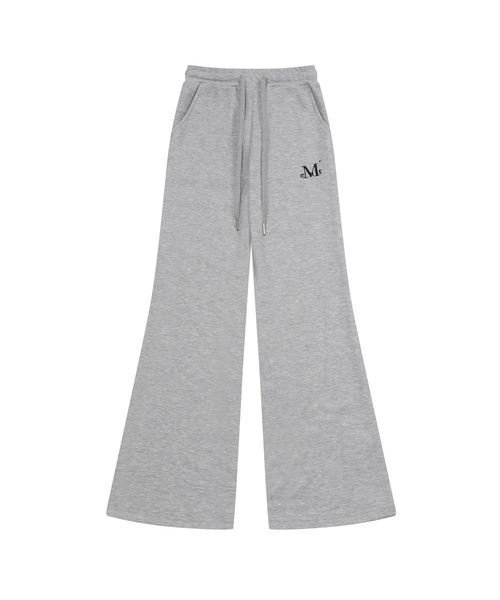 MUCENT(ムセント)の「ラマバンディングブーツカットスウェットパンツ(2カラー)(スウェットパンツ・レディース・ブラック/グレー・2/1)」の1枚目の写真