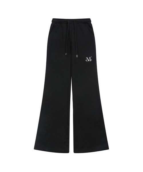 MUCENT(ムセント)の「ラマバンディングブーツカットスウェットパンツ(2カラー)(スウェットパンツ・レディース・ブラック/グレー・2/1)」の2枚目の写真
