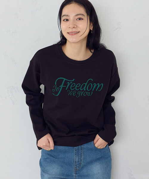COMME CA ISM(コムサイズム)の「ロゴ ロンT(Tシャツ/カットソー・レディース・ホワイト/ブラック/サックスブルー・SMALL/MEDIUM/LARGE/X-LARGE)」の17枚目の写真