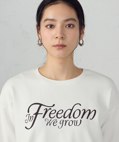COMME CA ISM(コムサイズム)の「ロゴ ロンT(Tシャツ/カットソー・レディース・ホワイト/ブラック/サックスブルー・SMALL/MEDIUM/LARGE/X-LARGE)」の6枚目の写真